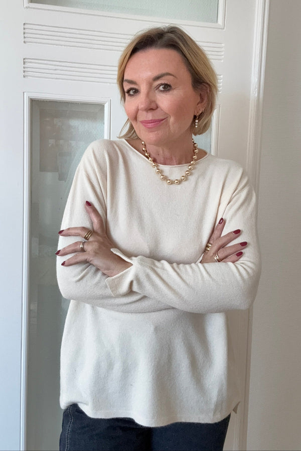 Feinstrickpullover Variadne mit Rundhals