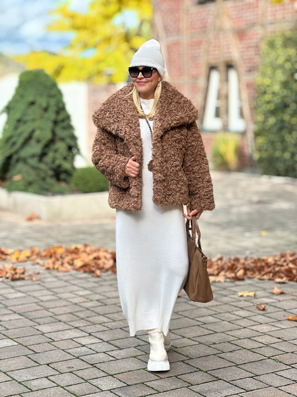 Strickkleid Alison taupe
